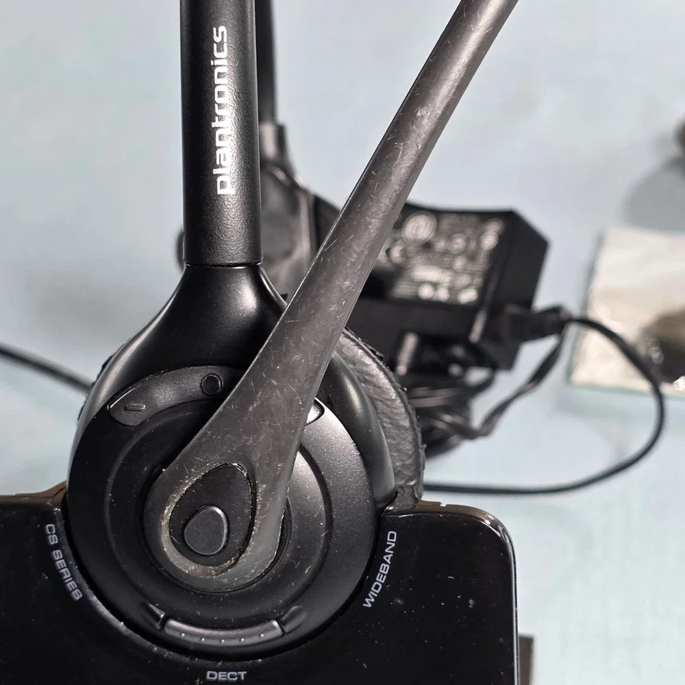 Plantronics CS Series DECT Wideband Wireless Office Headset with Charging Base